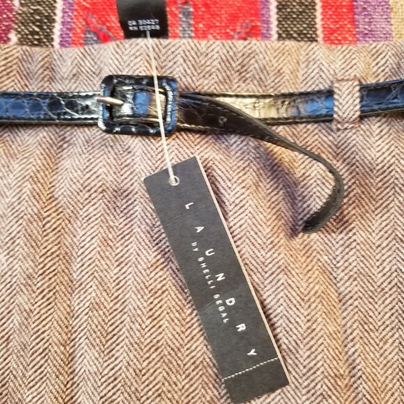 Laundry by Shelli Segal Belted Mini Straight Skirt - Picture 4 of 7